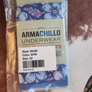 Duluth Trading Company Women's Floral Armachillo Cooling Briefs Plus Size 2X
